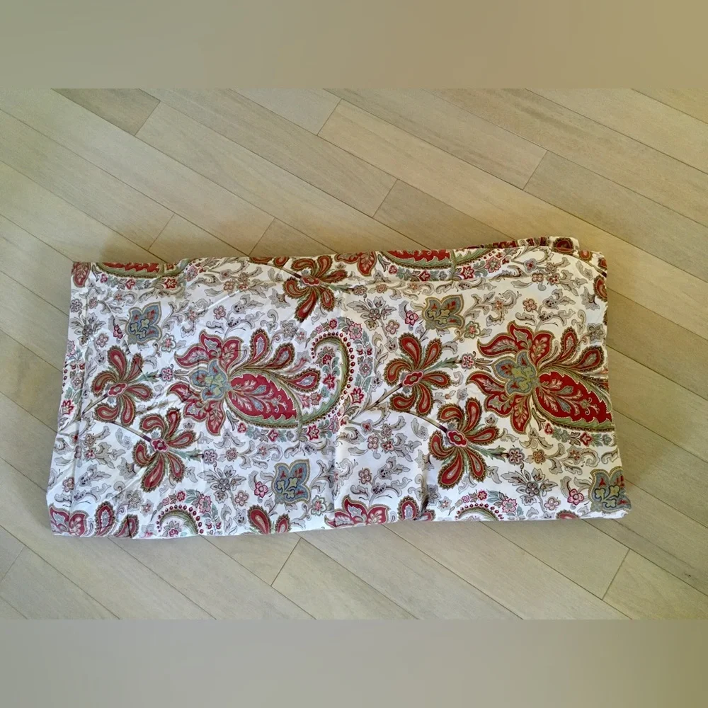 Pottery Barn Charlie Paisley Organic Percale queen/full Duvet Cover